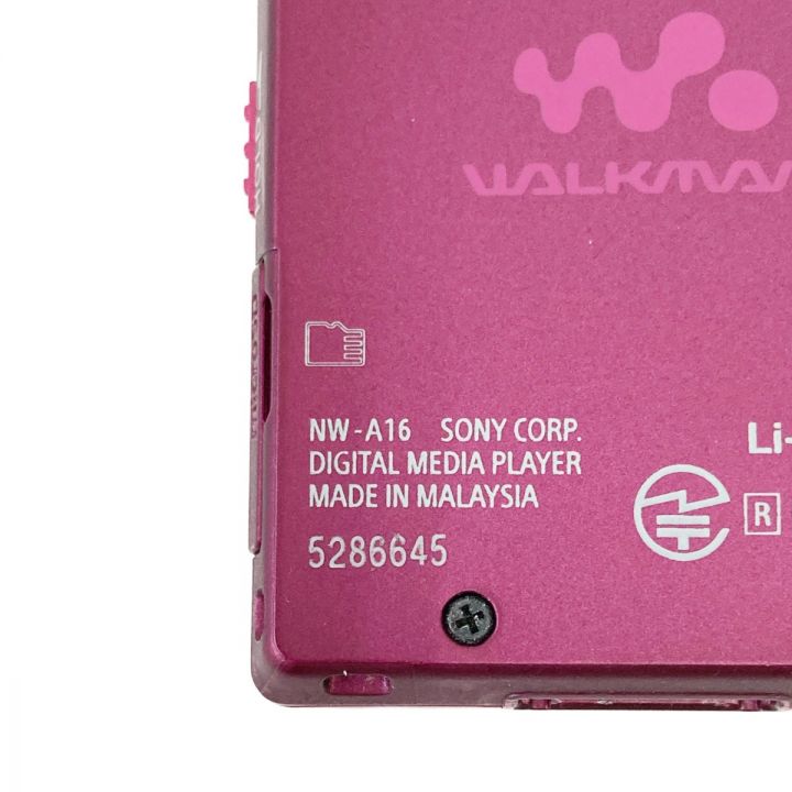 SONY ソニー Walkman ウォークマン Aシリーズ 32GB ポータブルプレーヤー NW-A16 ピンク｜中古｜なんでもリサイクルビッグバン