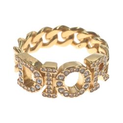 〇〇 Christian Dior クリスチャンディオール DIO(R)EVOLUTION リング Lサイズ表記 14号  ゴールド Bランク