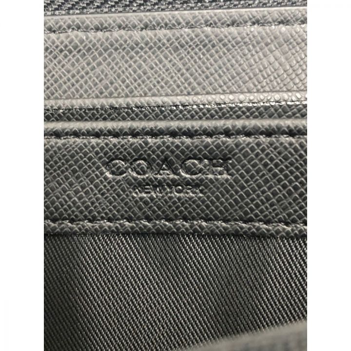 COACH コーチ キルテッド レザー アコーディオン ジップ アラウンド 長財布 F53637 ブラック｜中古｜なんでもリサイクルビッグバン