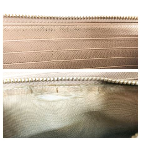  PRADA プラダ ラウンド 長財布 サフィアーノ 1ML506 ピンク