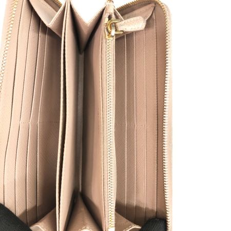  PRADA プラダ ラウンド 長財布 サフィアーノ 1ML506 ピンク