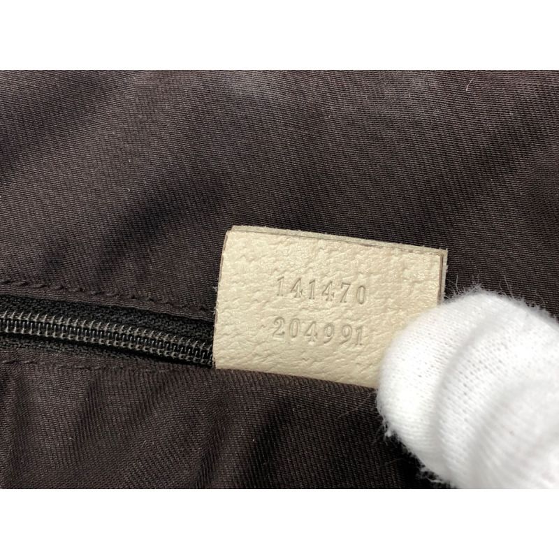 中古】 GUCCI グッチ アビーライン トートバッグ 141470 ベージュ