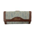 GUCCI グッチ レディース 長財布 GGキャンバス Wホック 角スレ有