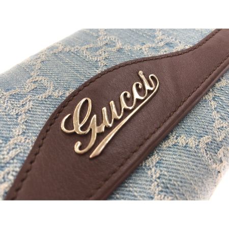  GUCCI グッチ GGデニム 282411 2149 ブラウン x ブルー