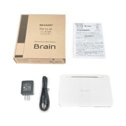 〇〇 SHARP シャープ Brain 電子辞書 PW-S1-W ホワイト Bランク