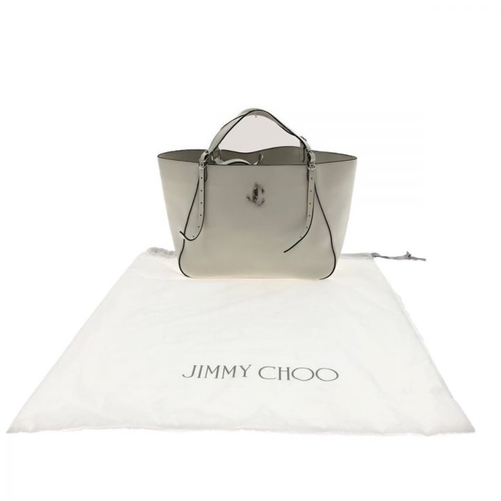 JIMMY CHOO ジミーチュウ ヴァレンヌトート EW 2way バッグ トートバッグ アイボリー｜中古｜なんでもリサイクルビッグバン