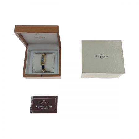  pequignet バングルウォッチ クォーツ 腕時計 3511 ゴールド x ブラック