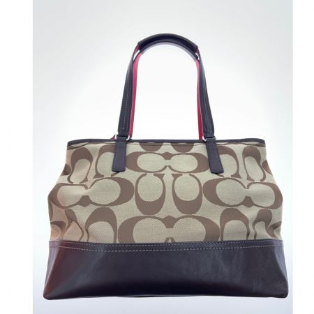  COACH コーチ シグネチャー レディース トートバッグ F19354 ベージュ