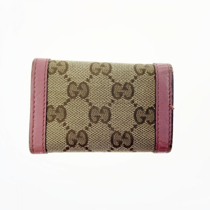 GUCCI グッチ スーキー GGキャンバス 6連 キーケース 282432 ベージュ x ピンク｜中古｜なんでもリサイクルビッグバン