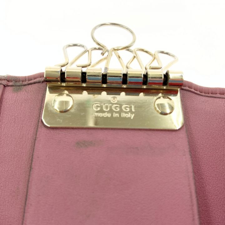 GUCCI グッチ スーキー GGキャンバス 6連 キーケース 282432 ベージュ x ピンク｜中古｜なんでもリサイクルビッグバン