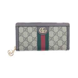 〇〇 GUCCI グッチ オフィディア GG ジップアラウンドウォレット 長財布 523154 ブラウン Aランク