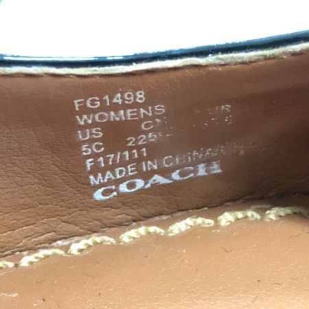  COACH コーチ レディース パンプス US5C FG1498 ブラック