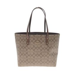 〇〇 COACH コーチ シグネチャー トートバッグ F76636 ブラウン Sランク