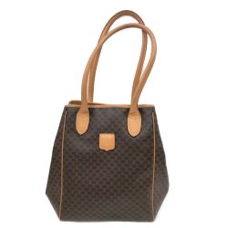 〇〇 CELINE セリーヌ バッグ トートバッグ マカダム柄 M13 ブラウン Bランク