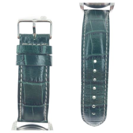  Zeppelin ツェッペリン 100周年記念 限定モデル クロノグラフ 腕時計 8680-4 グリーン 日本限定カラー