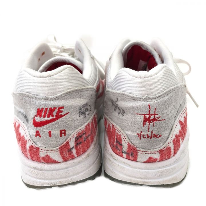 NIKE ナイキ メンズ スニーカー AIR MAX 1 SKETCH TO SHELF スケッチトゥーシェルフ 25cm CJ4286-101  ホワイト×レッド｜中古｜なんでもリサイクルビッグバン