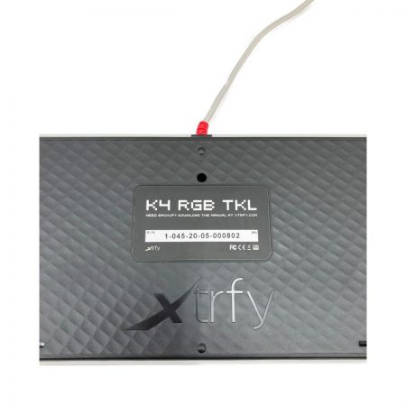 XTRFY K4 RGB 英語配列 赤軸メカニカル ゲーミングキーボード K4 TKL RGB