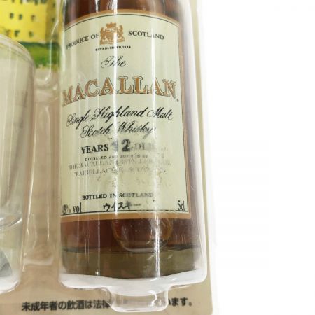 The MACALLAN マッカラン スコッチ ザ・マッカラン 12年 ショットグラス付 50ml 未開栓｜中古｜なんでもリサイクルビッグバン