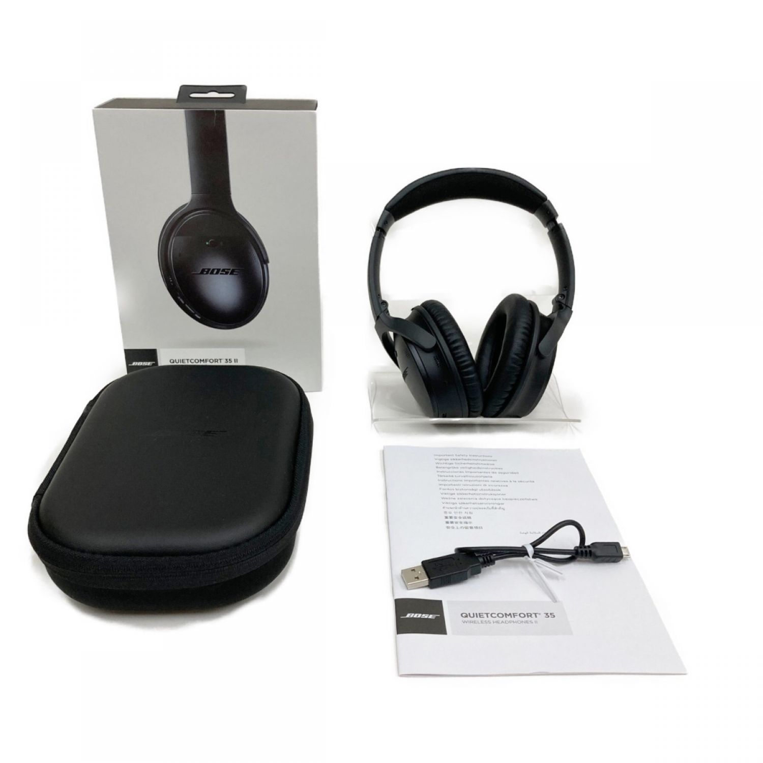 BOSE QUIETCOMFORT 35II BLACK ワイヤレスヘッドホン-