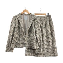〇〇 Leilian レリアン レディース スーツ サイズ13 ベージュ Bランク