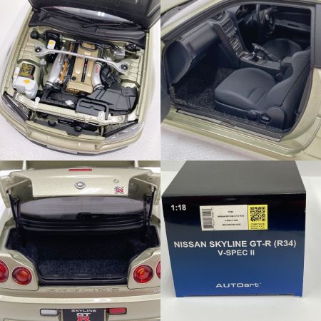  AUTOart NISSAN SKYLINE GT-R R34 V-SPEC Ⅱ ミレニアムジェイド 1/18 77404