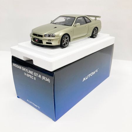  AUTOart NISSAN SKYLINE GT-R R34 V-SPEC Ⅱ ミレニアムジェイド 1/18 77404