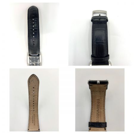  ARMANI アルマーニ クォーツ アナログ AR-1604 シルバー x ブラック