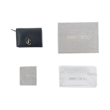  JIMMY CHOO ジミーチュウ ハンヌ 二つ折り財布 14503855 ブラック