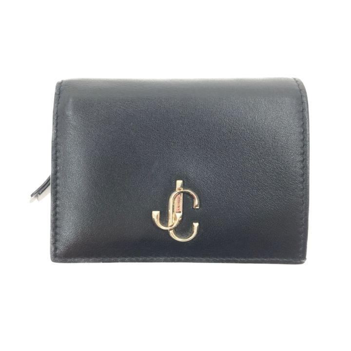 JIMMY CHOO ジミーチュウ ハンヌ 二つ折り財布 14503855 ブラック