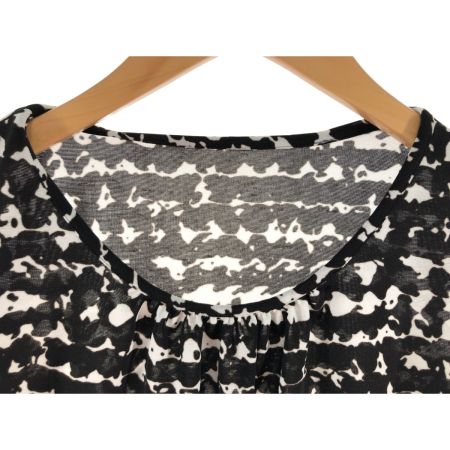  Leilian レリアン レディース セットアップ サイズ9 ブラック×ホワイト