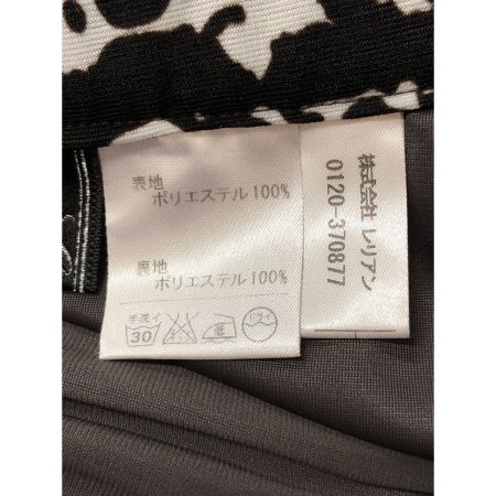  Leilian レリアン レディース セットアップ サイズ9 ブラック×ホワイト