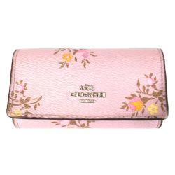 〇〇 COACH コーチ 6連 キーケース 花柄  23519 Cランク