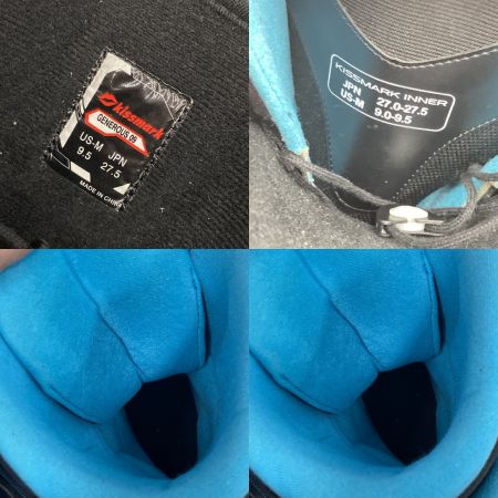  KissMark キスマーク ジェネラス GENEROUS 09 27.5cm GENEROUS09 ブラック×スカイブルー x ブルー スノーボード ブーツ