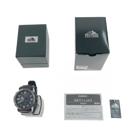  CASIO カシオ プロトレック トリプルセンサ 腕時計 PRW-6600Y-1JF ブラック
