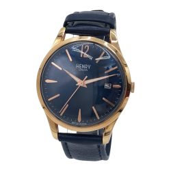 〇〇 HENRY LONDON ヘンリーロンドン メンズ 腕時計 HL39-S-0300 ネイビー EUSTON ユーストン Japan Limited Edition Bランク