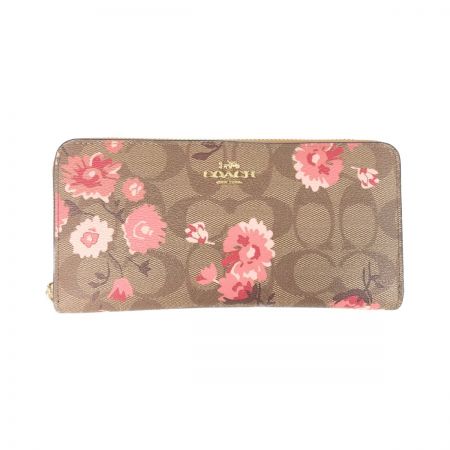 中古】 COACH コーチ シグネチャー 花柄 長財布 F78018 Bランク｜総合