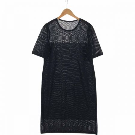  Leilian レリアン レディース ワンピース 半袖 レース サイズ11 ブラック