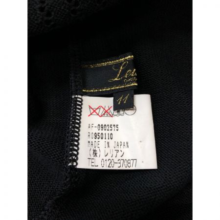  Leilian レリアン レディース ワンピース 半袖 レース サイズ11 ブラック