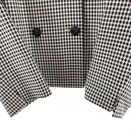  Leilian レリアン レディース スーツ 千鳥格子 サイズ17+ ブラック×ホワイト