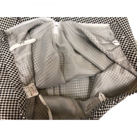  Leilian レリアン レディース スーツ 千鳥格子 サイズ17+ ブラック×ホワイト