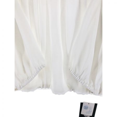  Leilian レリアン レディース ブラウス シフォン 首ビーズ付 サイズ17+ ホワイト