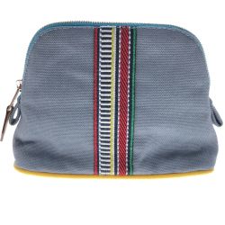 〇〇 HERMES エルメス BOLIDE RUBAN CANNELLE MINI ポーチ  102894M ブルー Bランク