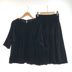 〇〇 ITALIYA イタリヤ レディース 伊太利屋 セットアップ サイズ7A2 ブラック Bランク