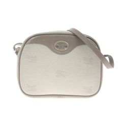 〇〇 BURBERRY バーバリー ホース柄 ロゴ ショルダーバッグ ベージュ Bランク