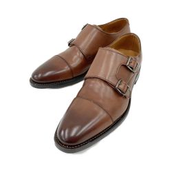 〇〇 REGAL リーガル モンクストラップ ビジネスシューズ GORE-TEX 707R ブラウン 25.5cm Bランク