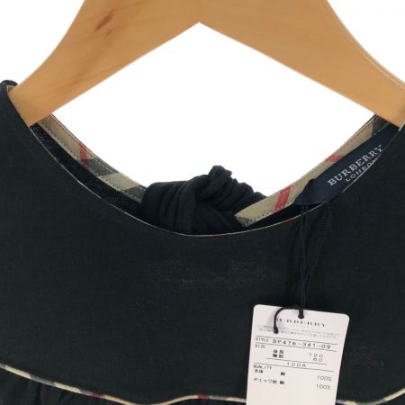 BURBERRY バーバリー キッズ カットソー 半袖カットソー サイズ120 ブラック 未使用品