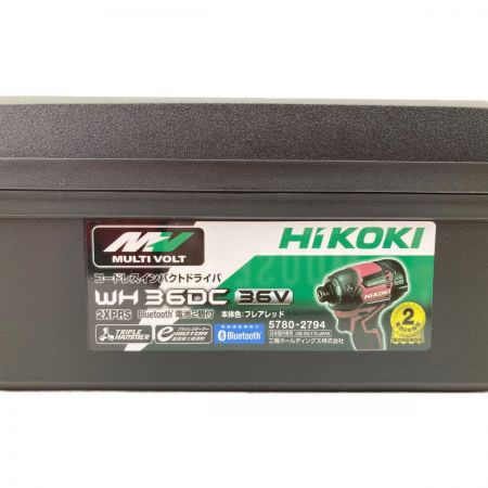  HiKOKI ハイコーキ マルチボルト 36V コードレス インパクトドライバ WH36DC レッド 未使用品