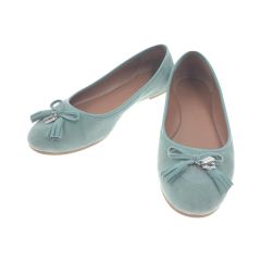  COACH コーチ スエード パンプス FG2561 水色 表記サイズ EUR 36 Bランク