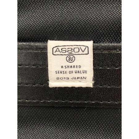  AS2OV バッグ リュック CORDURA DOBBY 305D BACK PACK BLACK 061400-10 ブラック