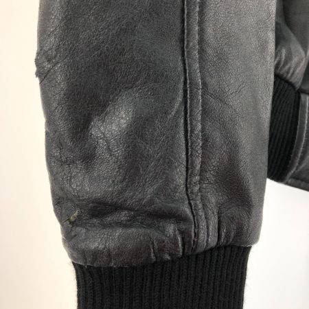   羊革 メンズ レザーパーカー サイズXL ブラック